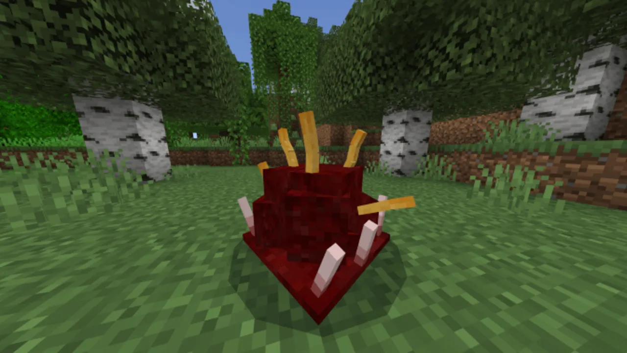 Experiment 8 addon: Red heart with sticks in grass