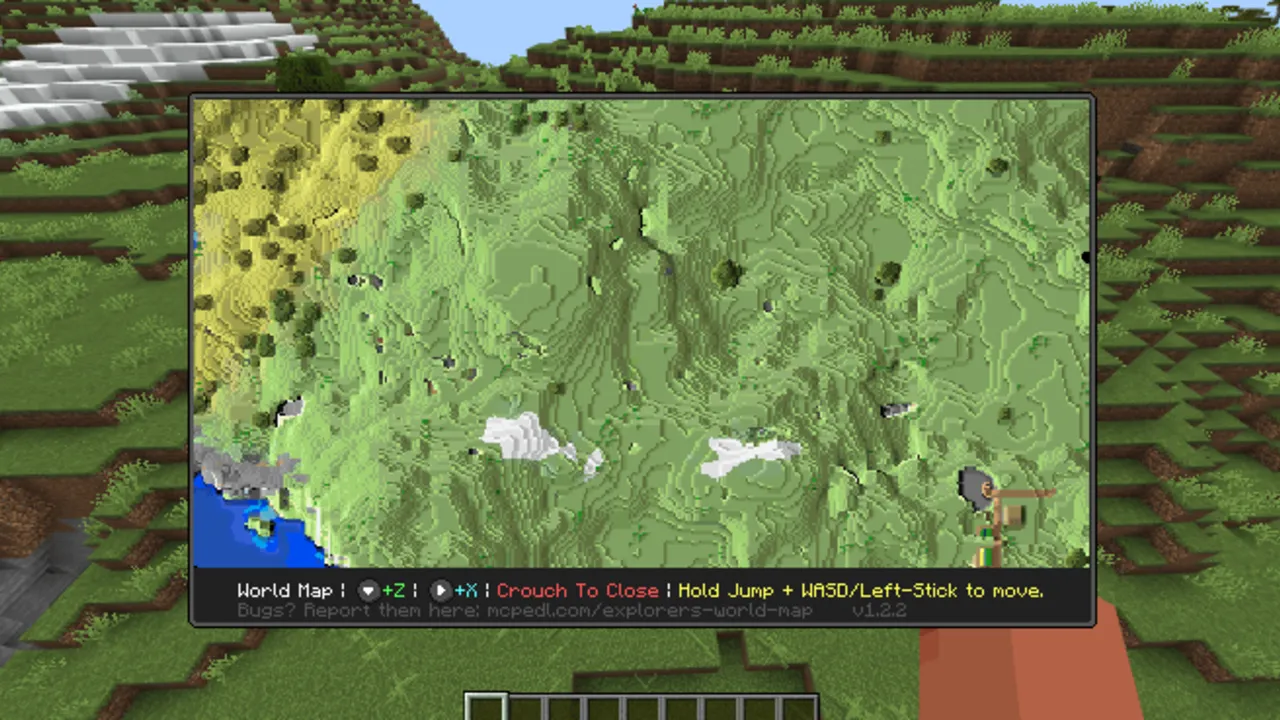 Explorer's World Map & Minimap addon: Low Scale