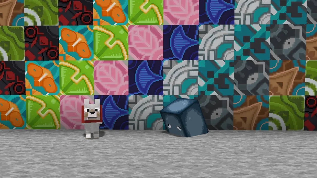 Faithful 32x addon: Two characters in front of colorful wall