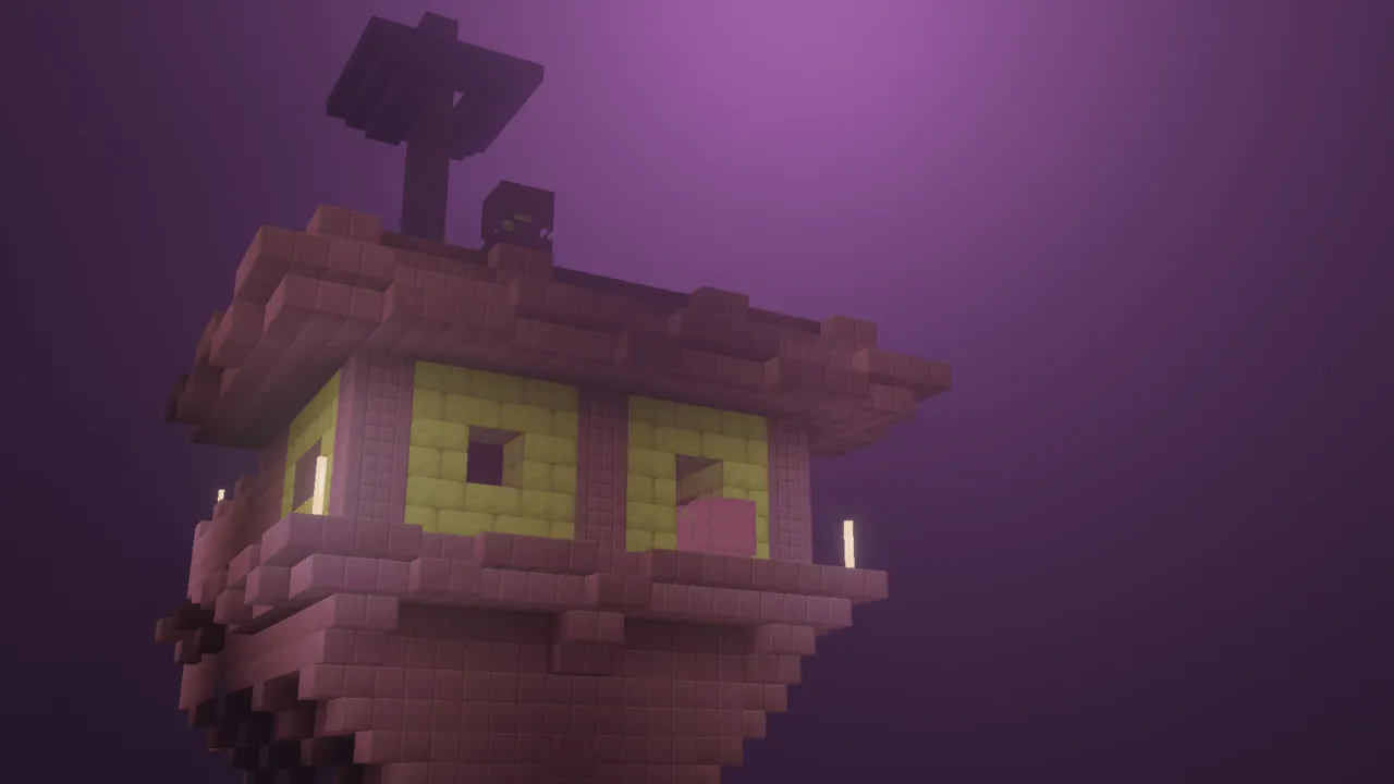 Faithful 64x addon: House with glowing windows