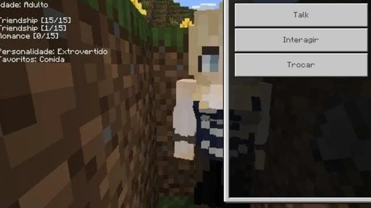 Family life addon: Villager with stats and talk options