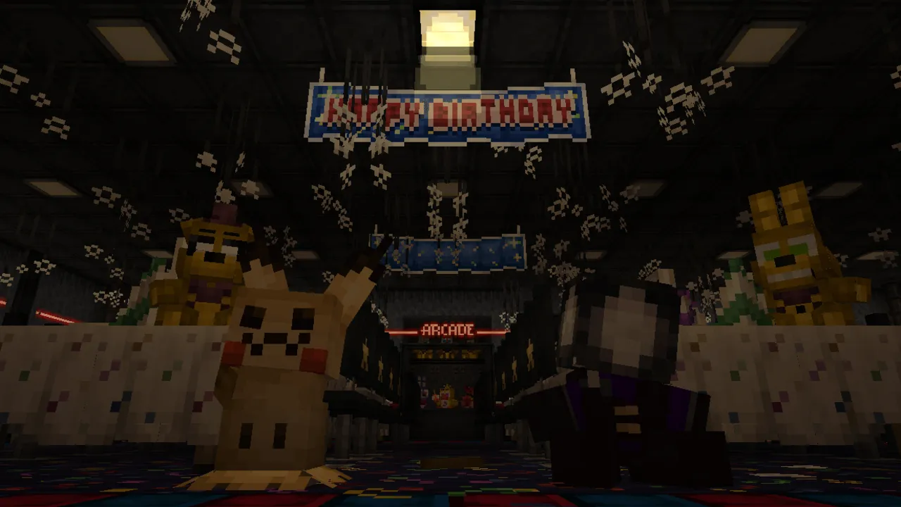 FNaF Build & Decor addon: Birthday party with animatronics