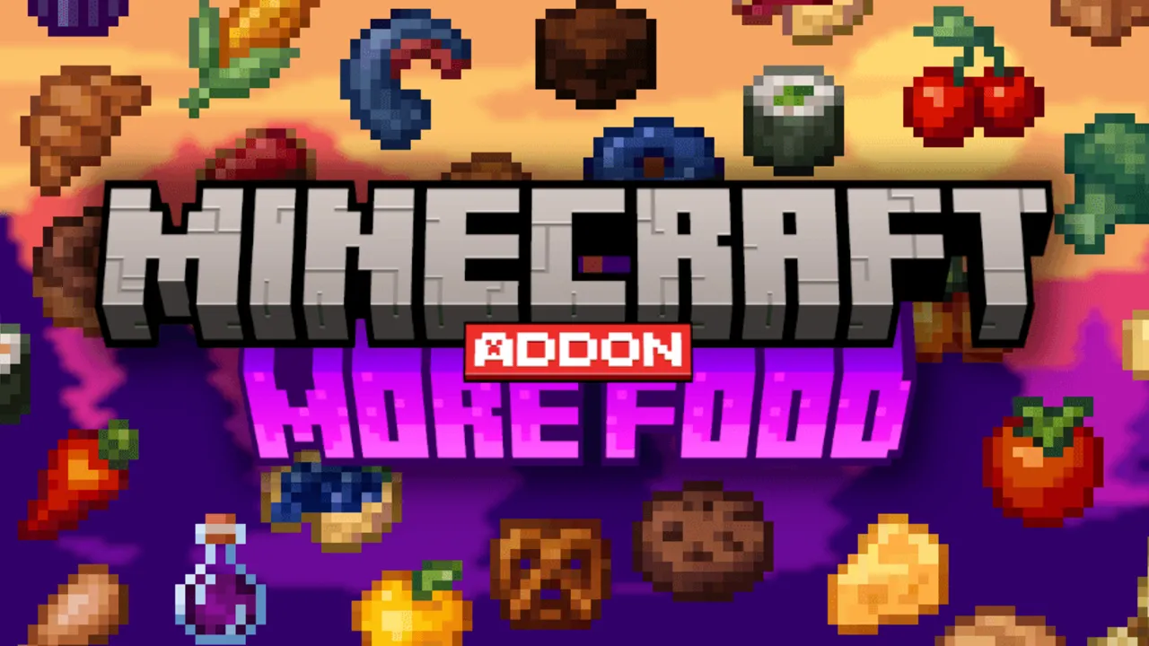 Food Expansion addon for Minecraft PE: cover art