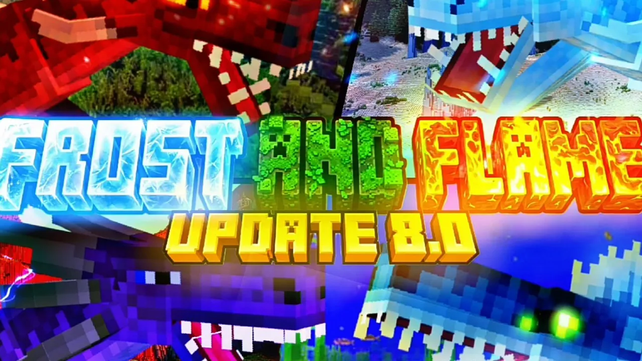 Frost & Flames addon for Minecraft PE: Dragon with ice and fire breath