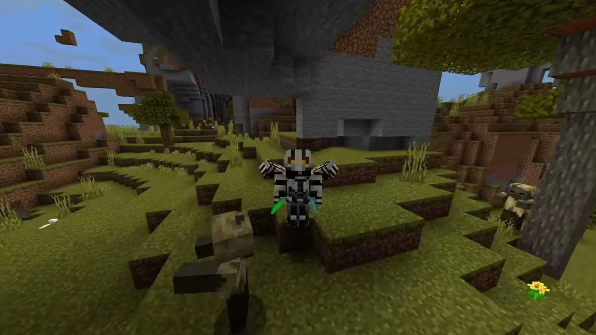 General Grievous addon for Minecraft PE: General Grievous standing in grassy area