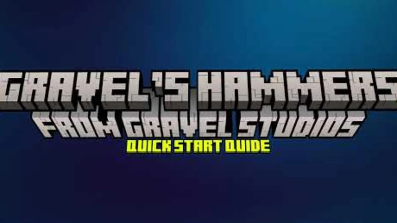 Gravel's Hammers addon for Minecraft PE: cover art