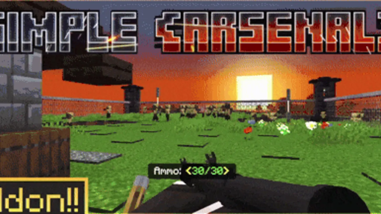 🔥GUNS 3D Mod and Addon Pack Download – SIMPLE ARSENAL ADD-ON!!🔥 addon for Minecraft PE, screenshot 1