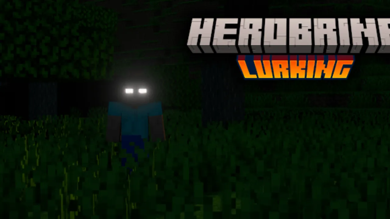 Herobrine Lurking addon for Minecraft PE, screenshot 1