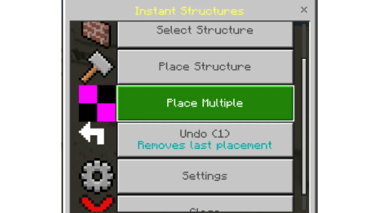 Instant Structures addon: Menu-driven tool for dropping complete buildings