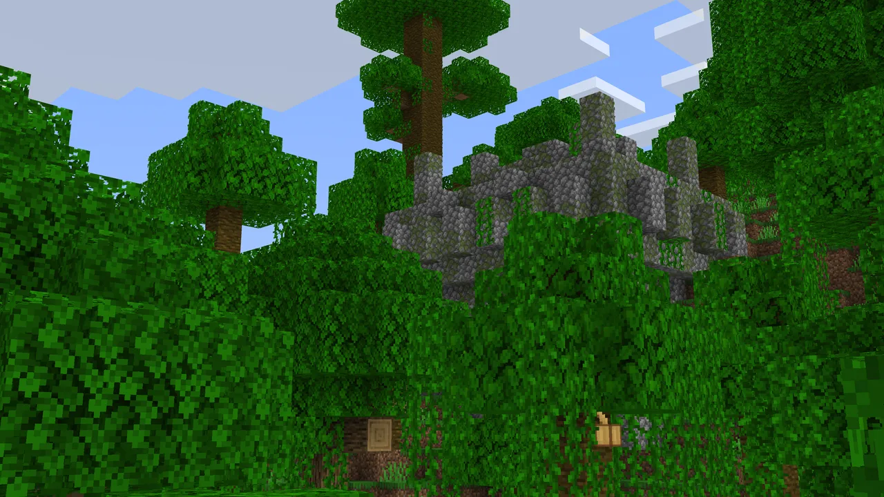 Java Aspects addon: Forest with stone ruins