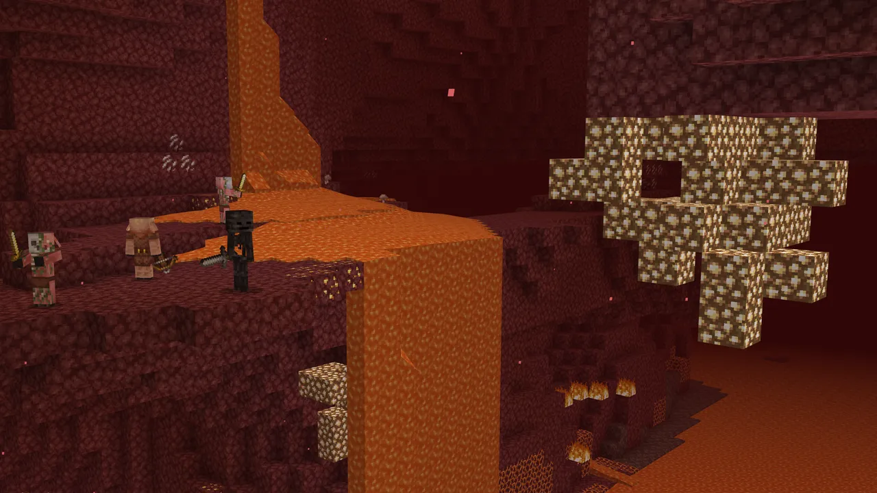 Java Aspects addon: Nether fortress with lava and mobs