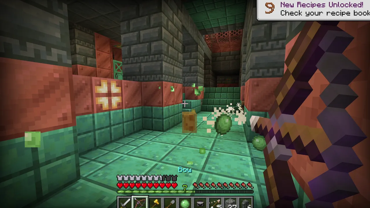 Java Aspects addon: Player holding bow in dungeon