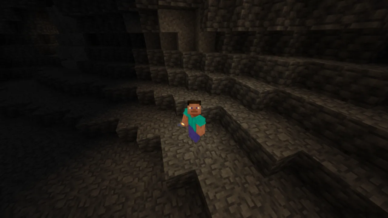 Java's Dynamic Lighting addon: In dark caves