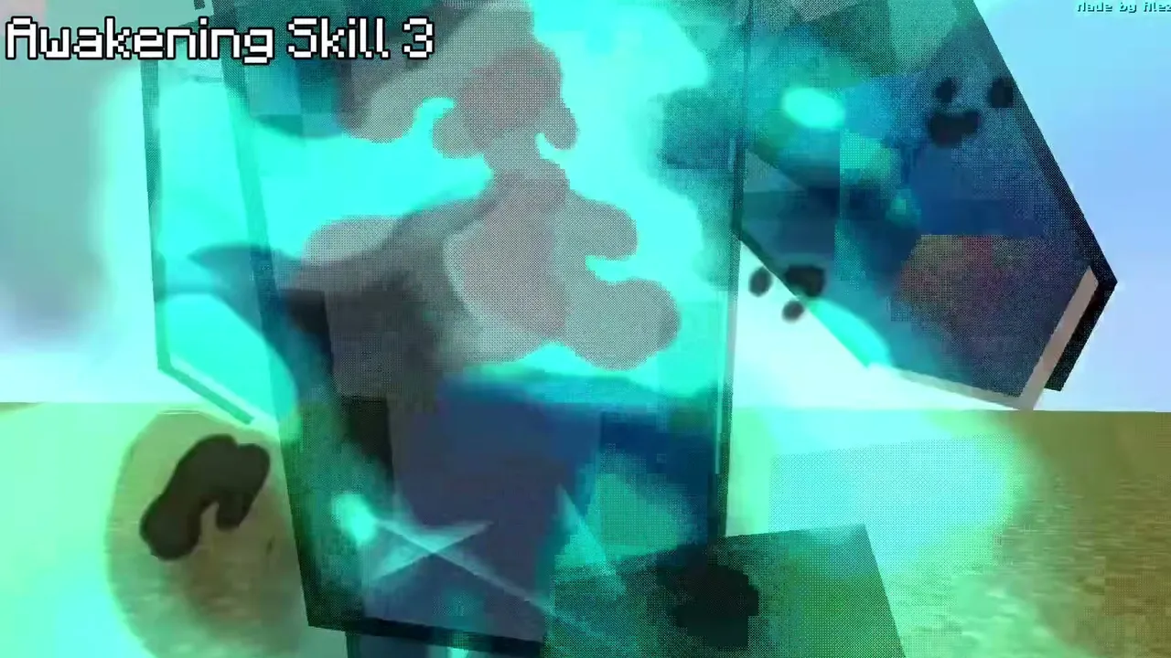 Lapis Lock Addon: Awakening Skill 3 screen with glowing characters