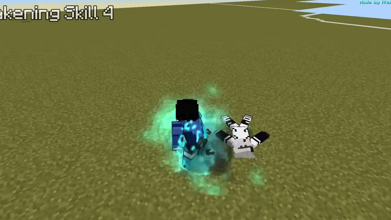 Lapis Lock Addon: Blue character with glowing effect
