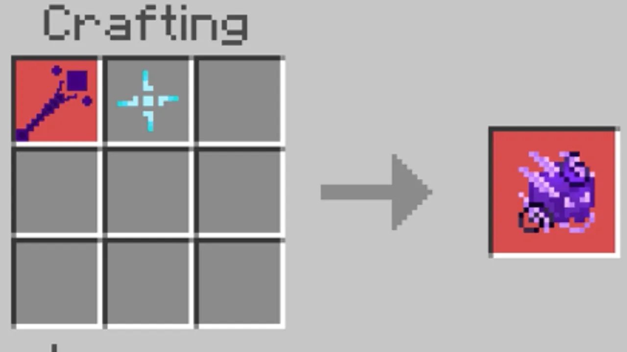 Magical Warfare addon: Crafting recipe for Mana Crystal