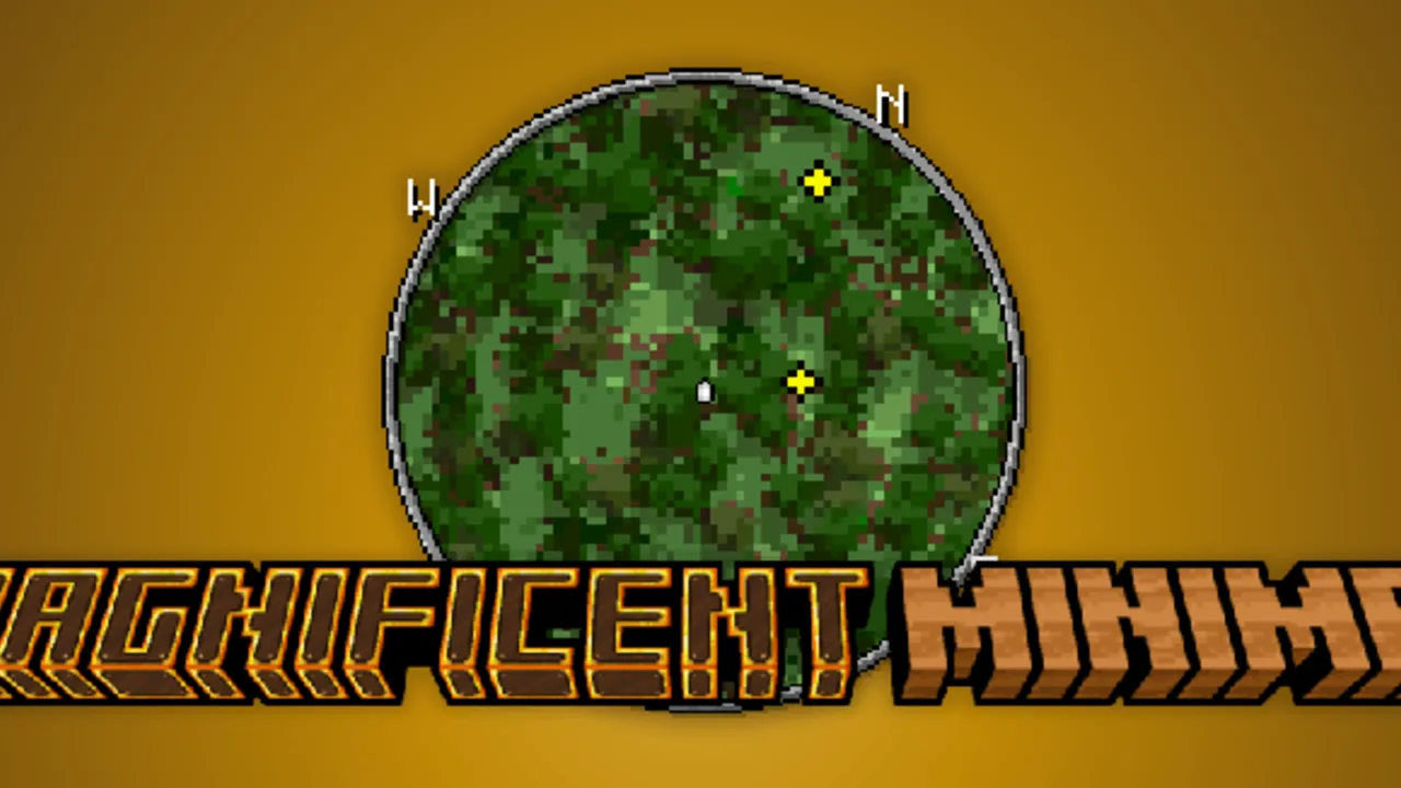 Magnificent Minimap addon for Minecraft PE: cover art