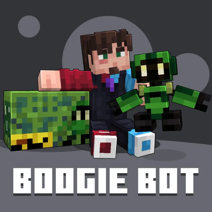 Me Poppy Playtime addon: Boogie Bot with green robot and box