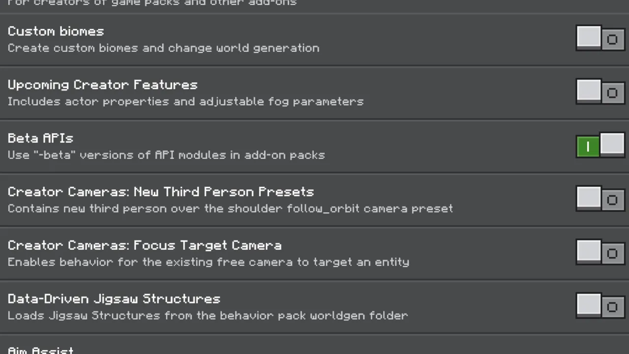 Minimap Addon: Beta APIs