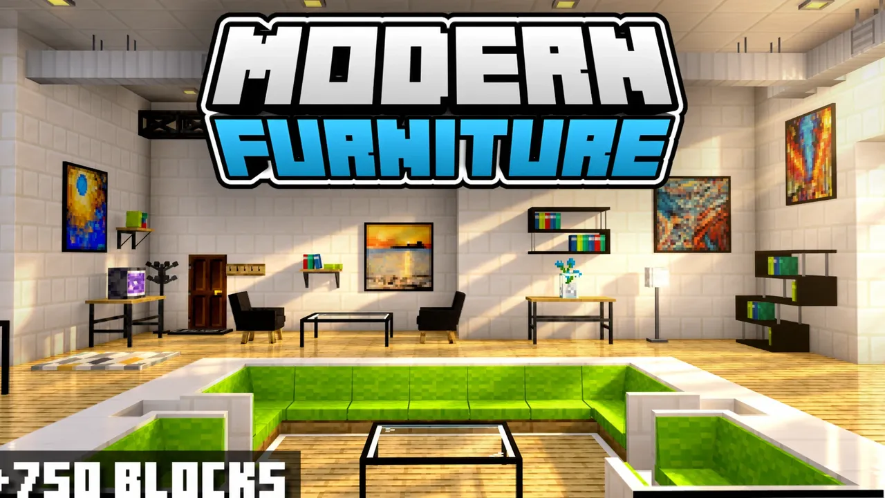Modern Furniture addon for Minecraft PE: cover art