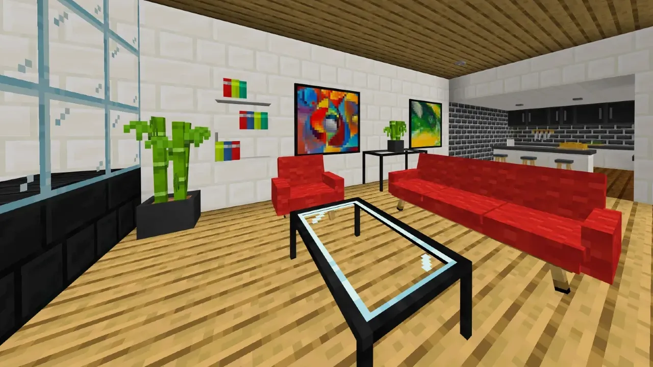 Modern Furniture addon: Rugs, curtains and paintings with multiple designs