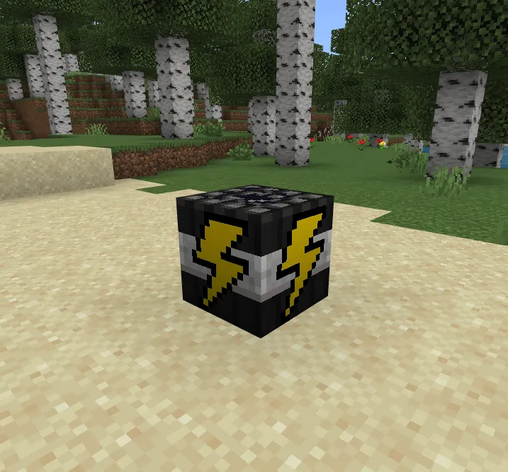 More TNT addon: Lightning TNT on sandy ground