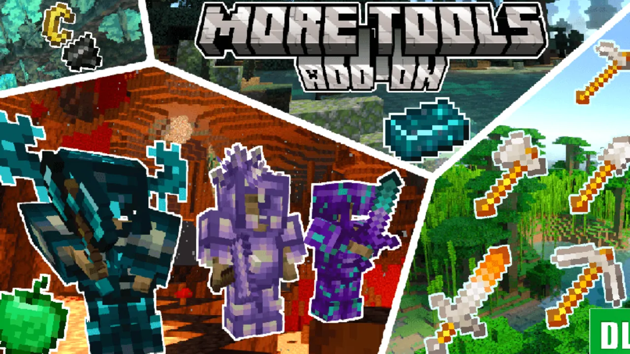 More Tools Addon for Minecraft PE: cover art