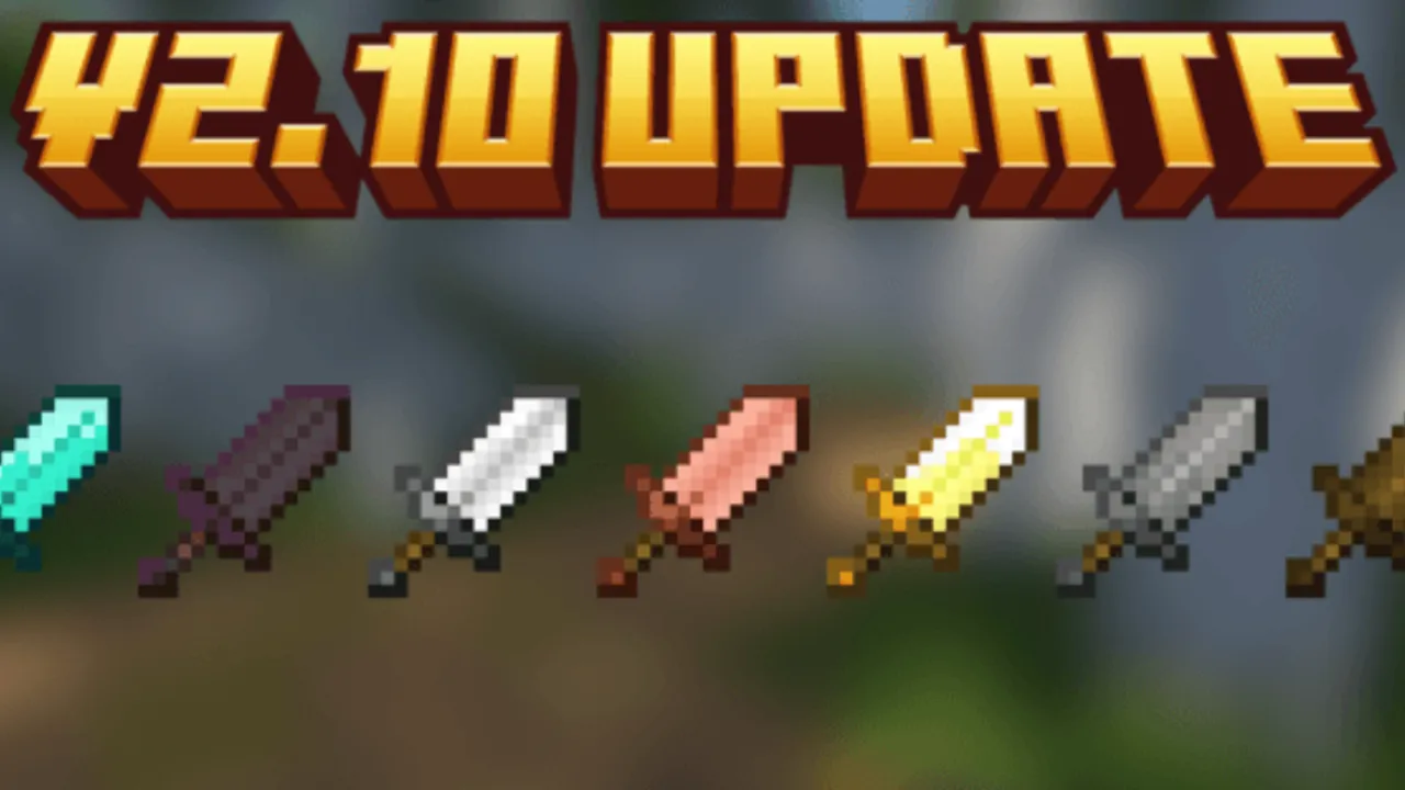 More Vanilla Weapons Complete addon: Seven swords in different colors