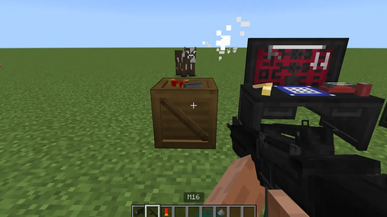 Mr. Nido's Guns Add-on: Place the ammunition box and interact with it