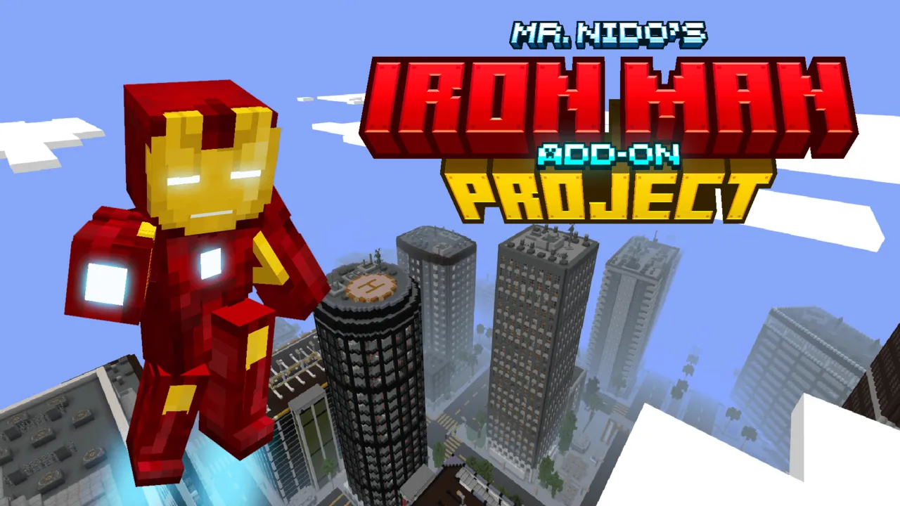 Mr. Nido's Iron Man Project addon for Minecraft PE: cover art
