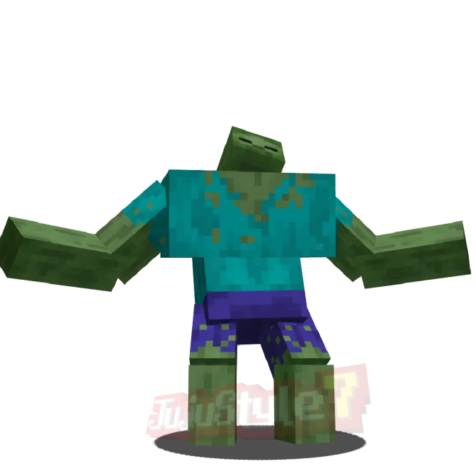 Mutant Creatures Bedrock addon: Hulk mutant with arms outstretched
