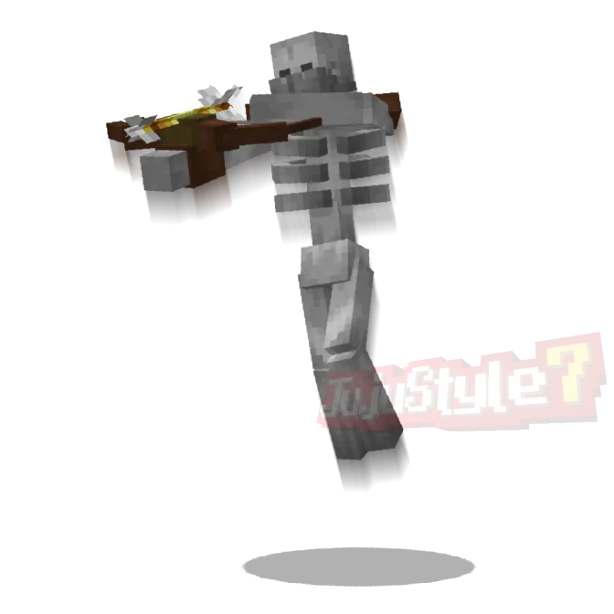 Mutant Creatures Bedrock addon: Mutant skeleton holding crossbow