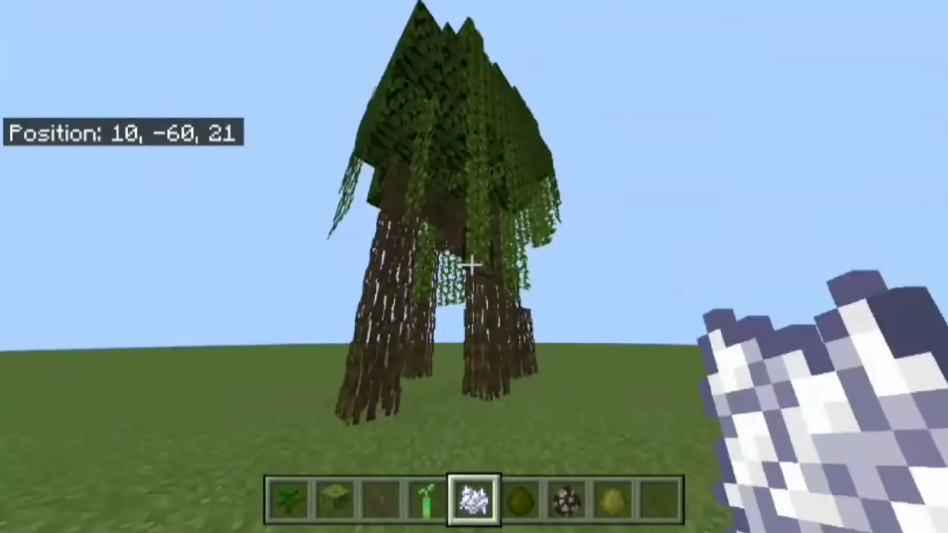 Mythical Biomes addon for Minecraft PE: Tree with hanging vines