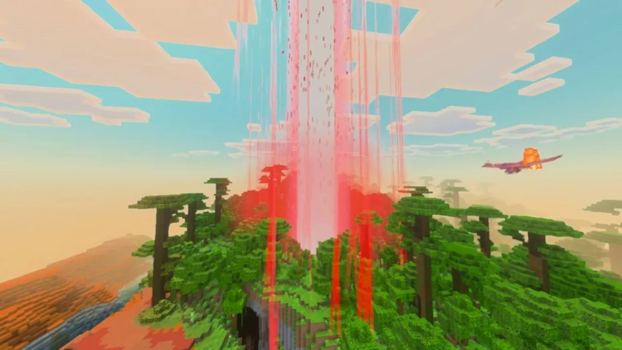 Orbital Railgun addon: Red beam shooting down from sky