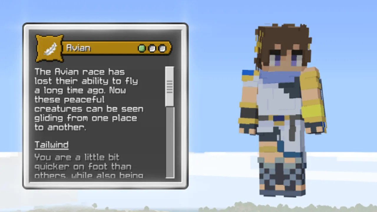 Origins PE addon: Avian