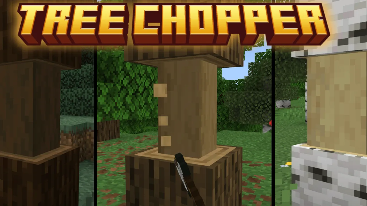 Raiyon's Tree Chopper / Capitator addon for Minecraft PE: screenshot 1