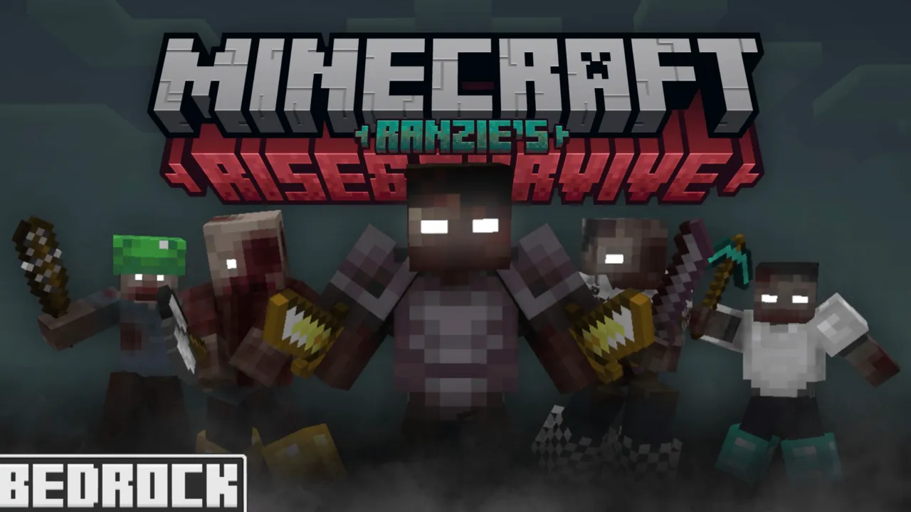 Rise and Survive – Progressive Zombie Apocalypse. addon for Minecraft PE, screenshot 1