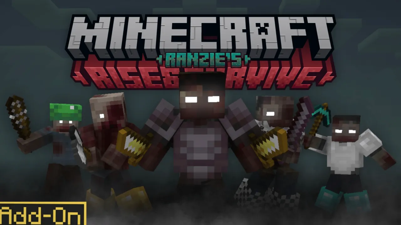 Rise and Survive – Progressive Zombie Apocalypse. addon for Minecraft PE, screenshot 2