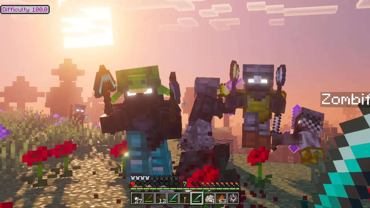 Rise and Survive – Progressive Zombie Apocalypse. addon for Minecraft PE, screenshot 3