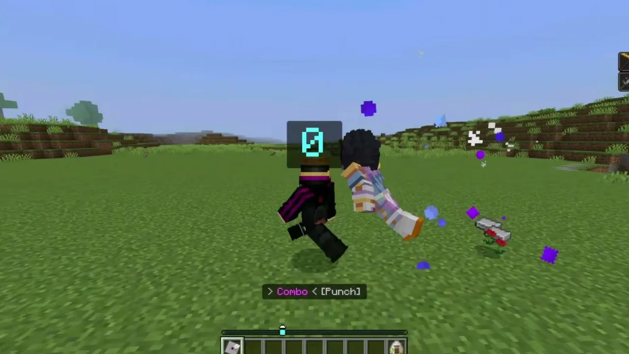 Rising Star Addon: Player punching with combo text