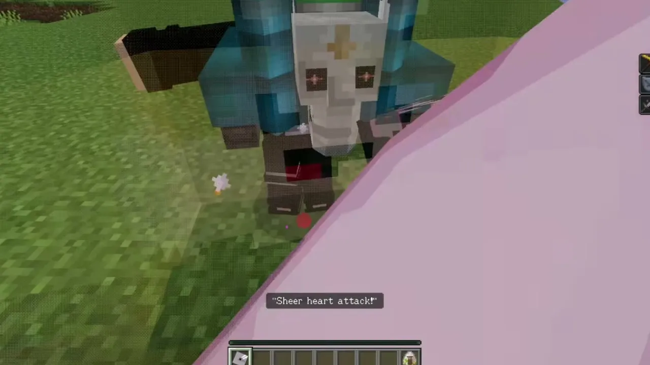 Rising Star Addon: Sheep heart attack text on screen