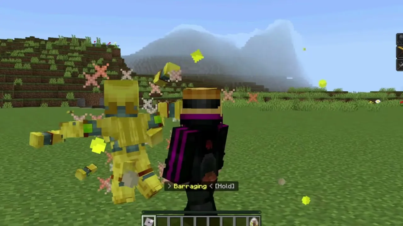 Rising Star Addon: Player holding golden armor