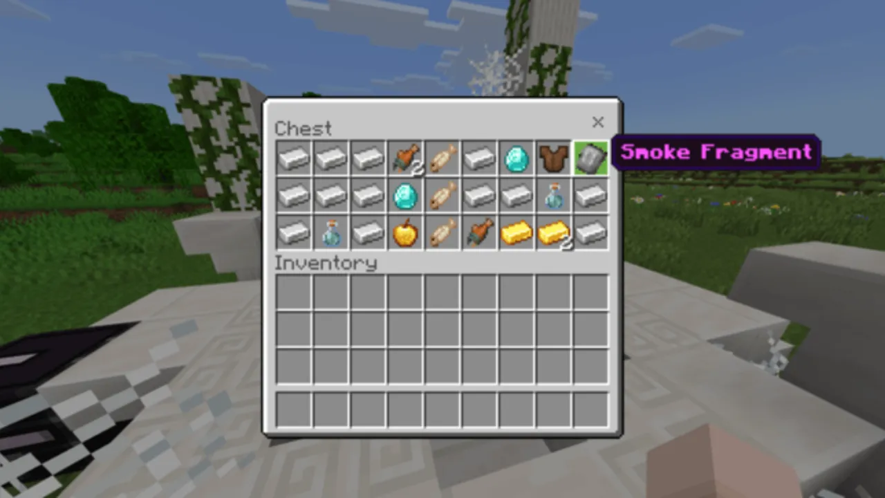 RPG Elemental Weapon addon: Chest with Smoke Fragment