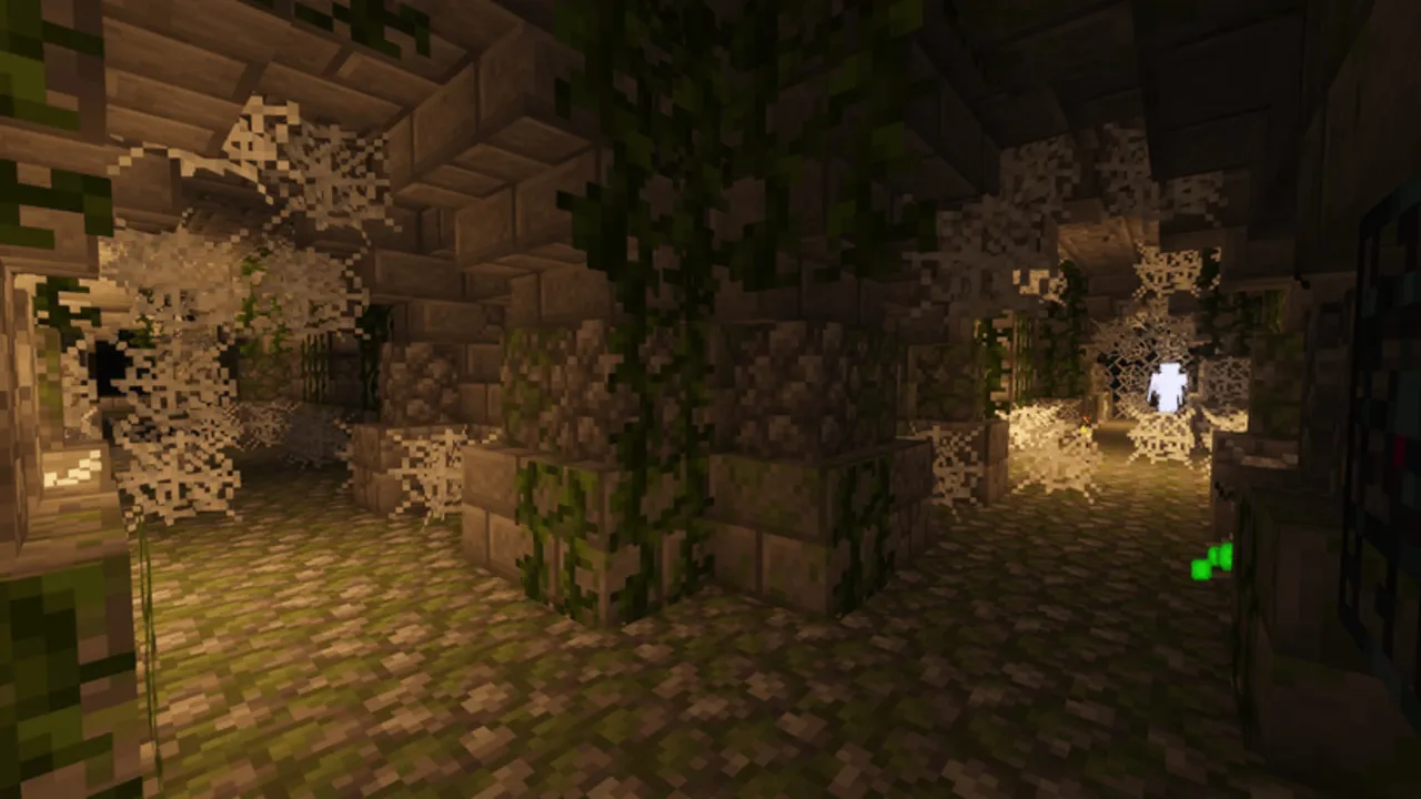 Ruins Structure addon: Giant statue in a dark cave
