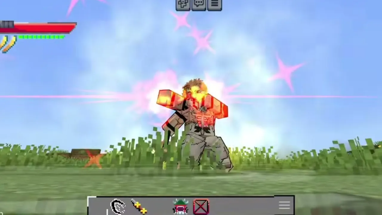RYP Anime 2 Addon: Character with glowing red armor