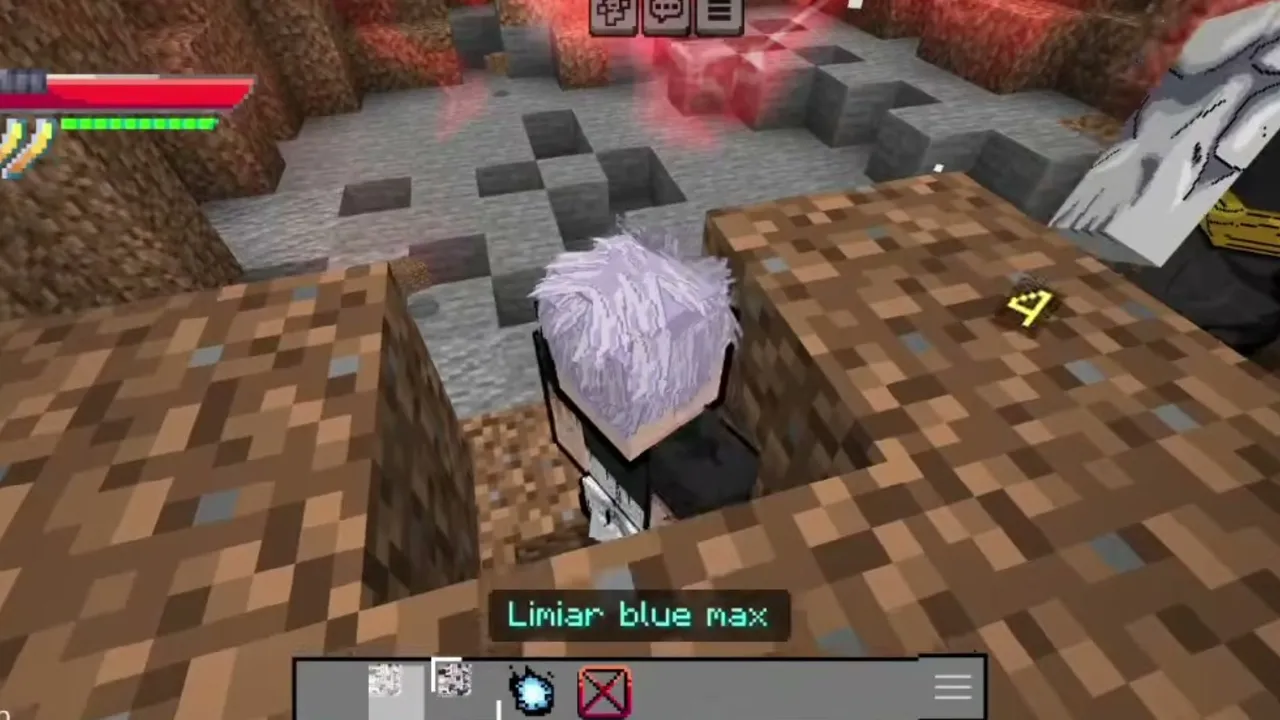 RYP Anime 2 Addon: Player with white hair in a cave