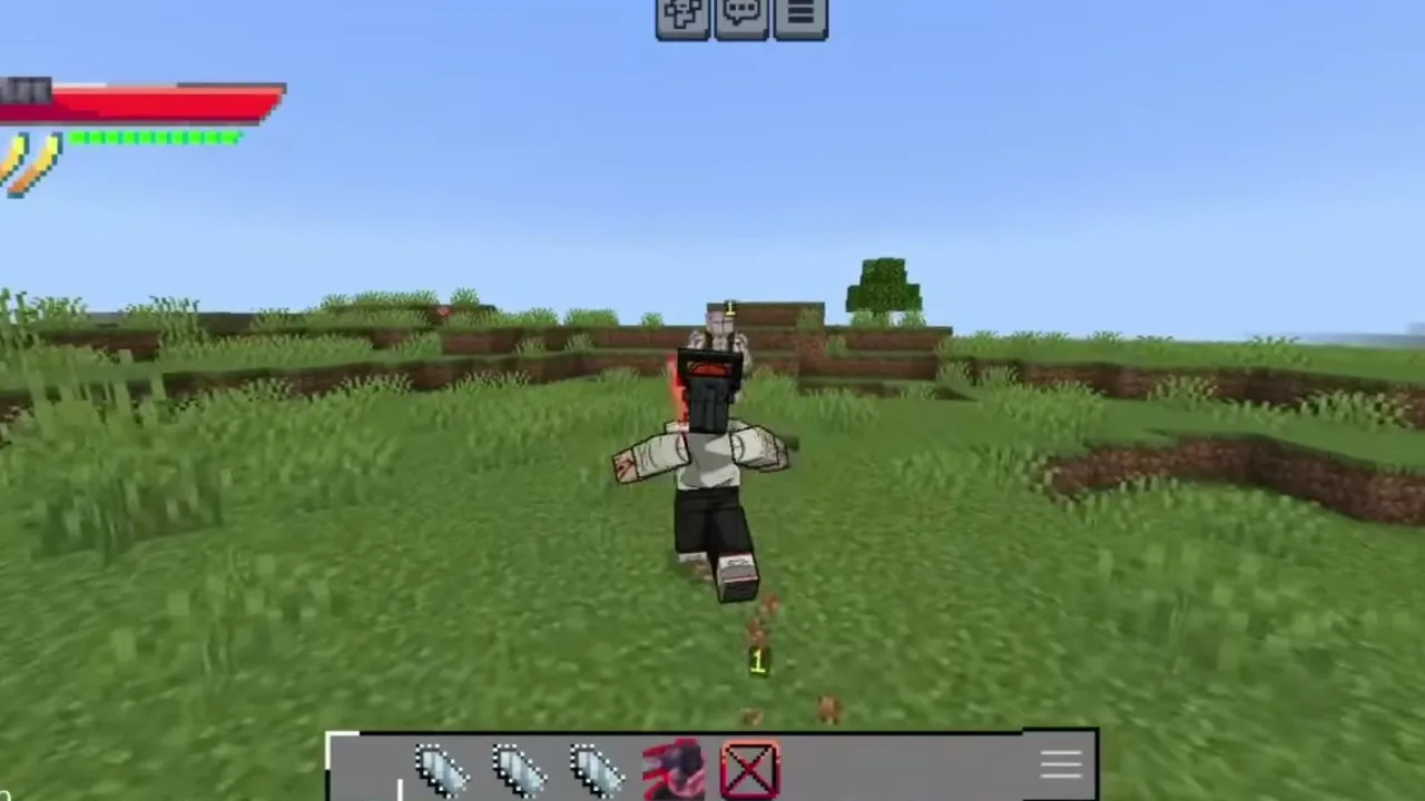 RYP Anime 2 Addon: Player running in grassy field