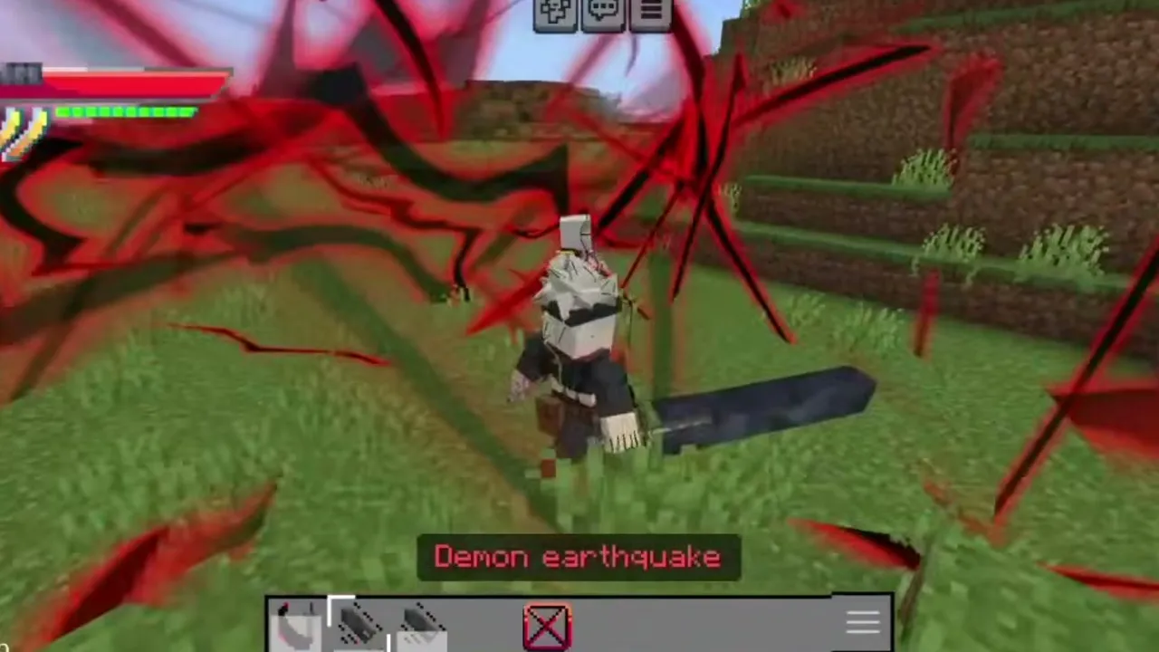 RYP Anime 2 Addon: Demon earthquake effect in game