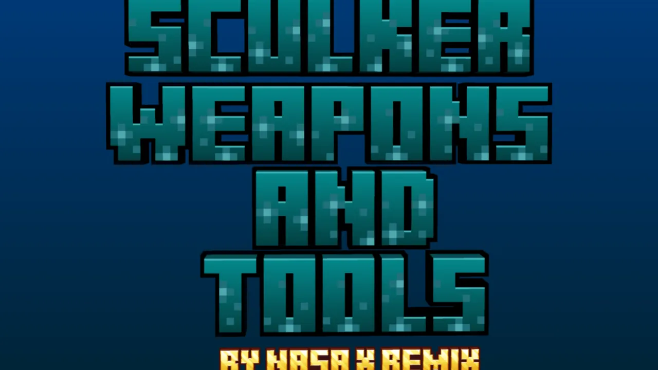 Sculker weapons and tools addon: cover art