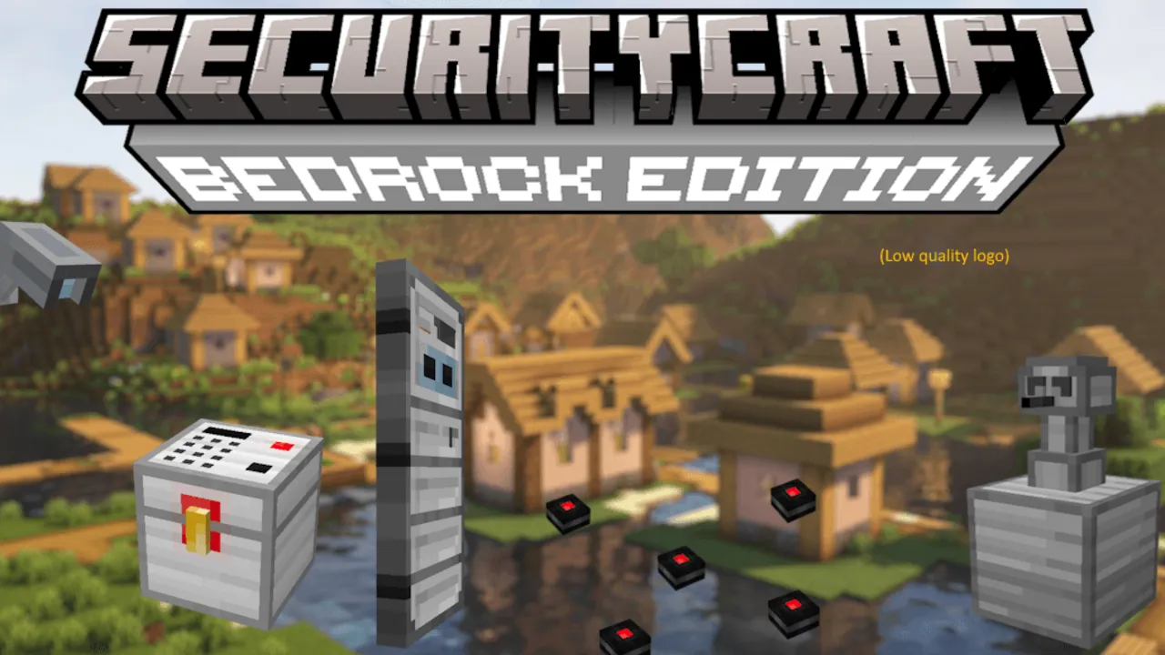 SecurityCraft addon for Minecraft PE: cover art